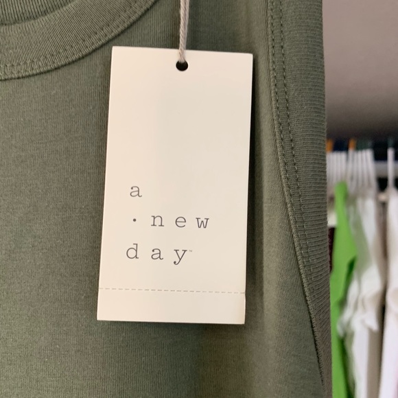 LAST ONE! 🔥Nwt Sleeveless Knit Ballet Midi Dress - A New Day™ Olive - Picture 5 of 8